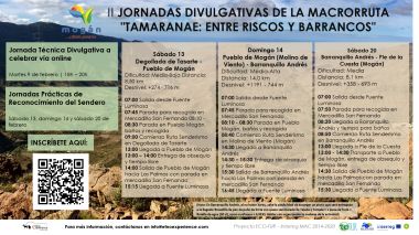 Mogán organiza las segundas jornadas de formación e información de la Macrorruta &#039;Tamaranae: entre Riscos y Barrancos&#039;